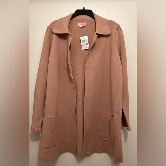 NWT Kate Spade Classic Tan Cape Coat - Picture 3 of 6